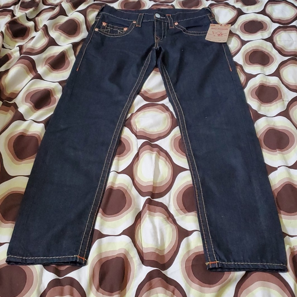 Men True Religion Skinny No Flap Big T Jeans Sz 30 - Picture 2 of 8